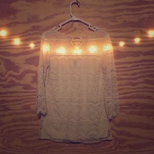 Professional lace 3/4 sleeve top